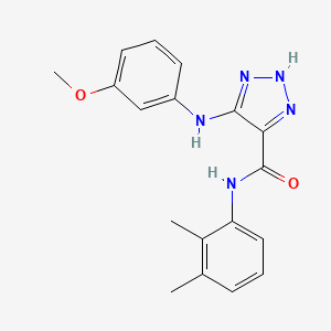 N-(2,3-dimethylphenyl)-5-[(3-methoxyphenyl)amino]-1H-1,2,3-triazole-4-carboxamide