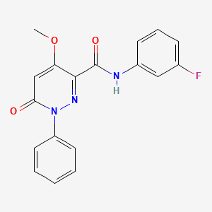 N-(3-fluorophenyl)-4-methoxy-6-oxo-1-phenyl-1,6-dihydropyridazine-3-carboxamide