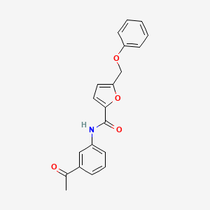 N-(3-acetylphenyl)-5-(phenoxymethyl)furan-2-carboxamide