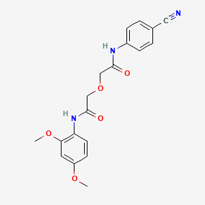 2-{2-[(4-cyanophenyl)amino]-2-oxoethoxy}-N-(2,4-dimethoxyphenyl)acetamide