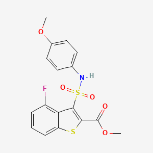 Methyl 4-fluoro-3-[(4-methoxyphenyl)sulfamoyl]-1-benzothiophene-2-carboxylate