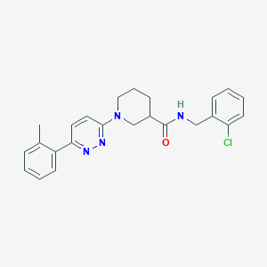 N-(2-chlorobenzyl)-1-(6-(o-tolyl)pyridazin-3-yl)piperidine-3-carboxamide