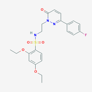 2,4-diethoxy-N-(2-(3-(4-fluorophenyl)-6-oxopyridazin-1(6H)-yl)ethyl)benzenesulfonamide