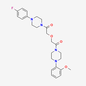 1-[4-(4-Fluorophenyl)piperazin-1-yl]-2-{2-[4-(2-methoxyphenyl)piperazin-1-yl]-2-oxoethoxy}ethanone