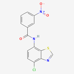 N-(4-chloro-1,3-benzothiazol-7-yl)-3-nitrobenzamide