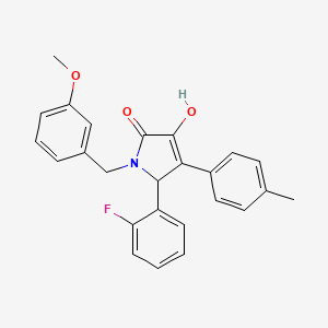 5-(2-fluorophenyl)-3-hydroxy-1-(3-methoxybenzyl)-4-(4-methylphenyl)-1,5-dihydro-2H-pyrrol-2-one