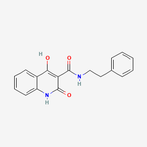 4-hydroxy-2-oxo-N-(2-phenylethyl)-1,2-dihydroquinoline-3-carboxamide