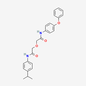 2-{2-oxo-2-[(4-phenoxyphenyl)amino]ethoxy}-N-[4-(propan-2-yl)phenyl]acetamide