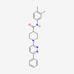 N-(3,4-dimethylphenyl)-1-(6-phenylpyridazin-3-yl)piperidine-4-carboxamide