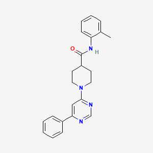 N-(2-methylphenyl)-1-(6-phenylpyrimidin-4-yl)piperidine-4-carboxamide