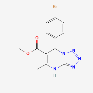 Methyl 7-(4-bromophenyl)-5-ethyl-4,7-dihydrotetrazolo[1,5-a]pyrimidine-6-carboxylate