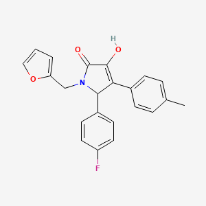 5-(4-fluorophenyl)-1-(furan-2-ylmethyl)-3-hydroxy-4-(4-methylphenyl)-1,5-dihydro-2H-pyrrol-2-one