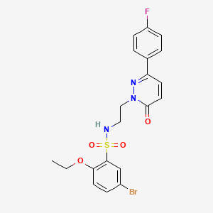 molecular formula C20H19BrFN3O4S B11273985 5-bromo-2-ethoxy-N-(2-(3-(4-fluorophenyl)-6-oxopyridazin-1(6H)-yl)ethyl)benzenesulfonamide 