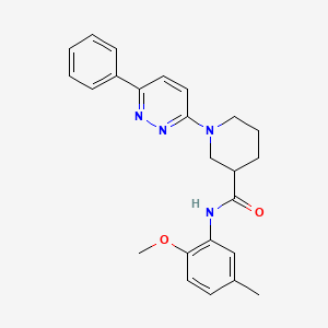 N-(2-methoxy-5-methylphenyl)-1-(6-phenylpyridazin-3-yl)piperidine-3-carboxamide