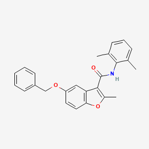 5-(benzyloxy)-N-(2,6-dimethylphenyl)-2-methyl-1-benzofuran-3-carboxamide