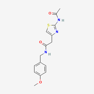 2-(2-acetamidothiazol-4-yl)-N-(4-methoxybenzyl)acetamide