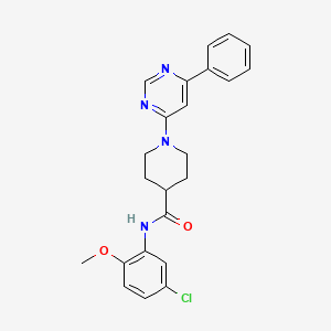 N-(5-chloro-2-methoxyphenyl)-1-(6-phenylpyrimidin-4-yl)piperidine-4-carboxamide