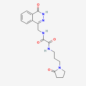 N1-((4-oxo-3,4-dihydrophthalazin-1-yl)methyl)-N2-(3-(2-oxopyrrolidin-1-yl)propyl)oxalamide