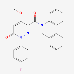 N-benzyl-1-(4-fluorophenyl)-4-methoxy-6-oxo-N-phenyl-1,6-dihydropyridazine-3-carboxamide