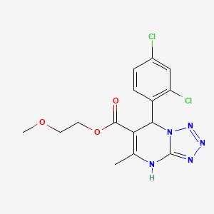 2-Methoxyethyl 7-(2,4-dichlorophenyl)-5-methyl-4,7-dihydrotetrazolo[1,5-a]pyrimidine-6-carboxylate