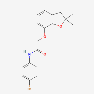 N-(4-bromophenyl)-2-[(2,2-dimethyl-2,3-dihydro-1-benzofuran-7-yl)oxy]acetamide