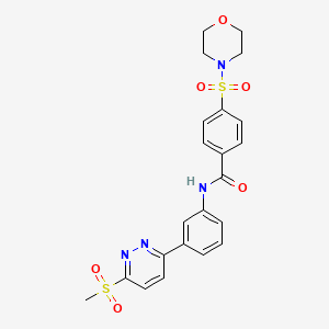 N-(3-(6-(methylsulfonyl)pyridazin-3-yl)phenyl)-4-(morpholinosulfonyl)benzamide