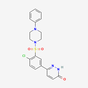 6-{4-chloro-3-[(4-phenylpiperazin-1-yl)sulfonyl]phenyl}pyridazin-3(2H)-one