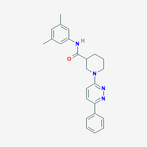 molecular formula C24H26N4O B11274308 N-(3,5-dimethylphenyl)-1-(6-phenylpyridazin-3-yl)piperidine-3-carboxamide 