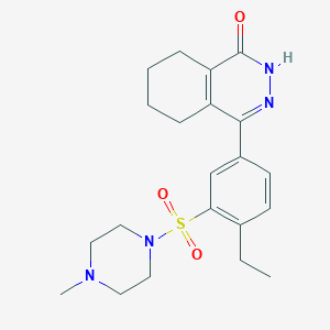 4-{4-ethyl-3-[(4-methylpiperazin-1-yl)sulfonyl]phenyl}-5,6,7,8-tetrahydrophthalazin-1(2H)-one