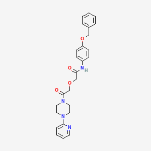 N-[4-(benzyloxy)phenyl]-2-{2-oxo-2-[4-(pyridin-2-yl)piperazin-1-yl]ethoxy}acetamide