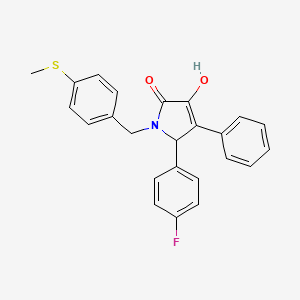 5-(4-fluorophenyl)-3-hydroxy-1-[4-(methylsulfanyl)benzyl]-4-phenyl-1,5-dihydro-2H-pyrrol-2-one