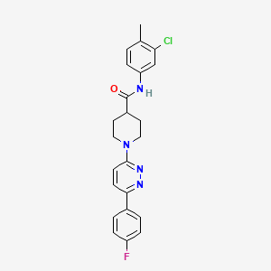 N-(3-chloro-4-methylphenyl)-1-[6-(4-fluorophenyl)pyridazin-3-yl]piperidine-4-carboxamide