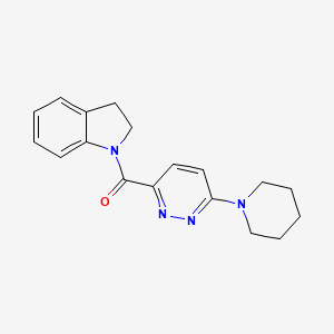 Indolin-1-yl(6-(piperidin-1-yl)pyridazin-3-yl)methanone