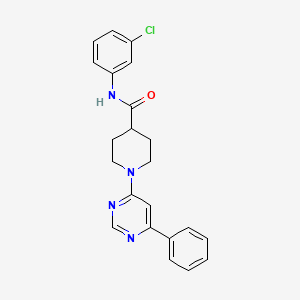 N-(3-chlorophenyl)-1-(6-phenylpyrimidin-4-yl)piperidine-4-carboxamide