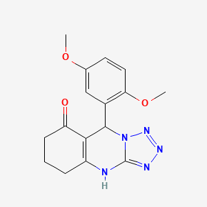 9-(2,5-dimethoxyphenyl)-5,6,7,9-tetrahydrotetrazolo[5,1-b]quinazolin-8(4H)-one