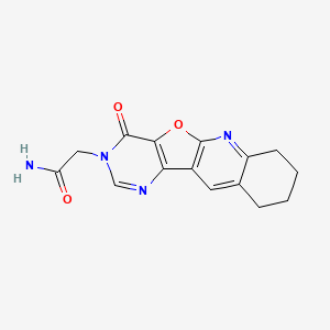 2-(15-oxo-17-oxa-2,12,14-triazatetracyclo[8.7.0.03,8.011,16]heptadeca-1(10),2,8,11(16),12-pentaen-14-yl)acetamide