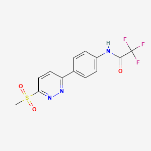 2,2,2-trifluoro-N-(4-(6-(methylsulfonyl)pyridazin-3-yl)phenyl)acetamide