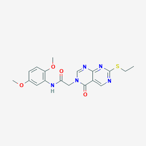 N-(2,5-dimethoxyphenyl)-2-[7-(ethylsulfanyl)-4-oxopyrimido[4,5-d]pyrimidin-3(4H)-yl]acetamide