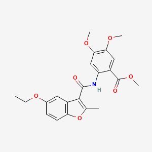 Methyl 2-{[(5-ethoxy-2-methyl-1-benzofuran-3-yl)carbonyl]amino}-4,5-dimethoxybenzoate