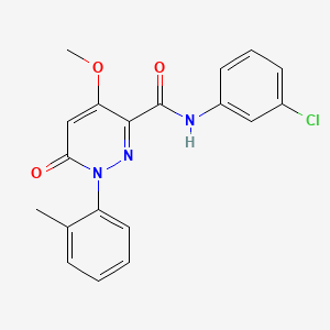 N-(3-chlorophenyl)-4-methoxy-1-(2-methylphenyl)-6-oxo-1,6-dihydropyridazine-3-carboxamide