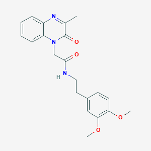 N-[2-(3,4-dimethoxyphenyl)ethyl]-2-(3-methyl-2-oxoquinoxalin-1(2H)-yl)acetamide