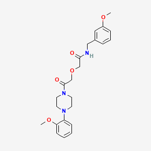 molecular formula C23H29N3O5 B11274595 N-(3-methoxybenzyl)-2-{2-[4-(2-methoxyphenyl)piperazin-1-yl]-2-oxoethoxy}acetamide 