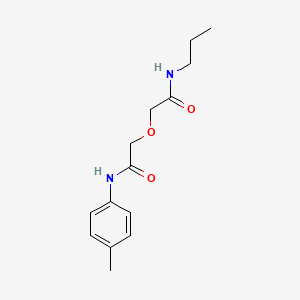 2-{2-[(4-methylphenyl)amino]-2-oxoethoxy}-N-propylacetamide