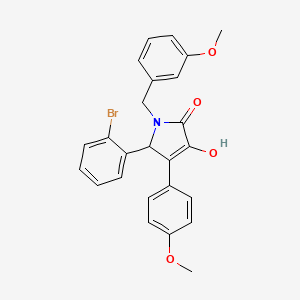 5-(2-bromophenyl)-3-hydroxy-1-(3-methoxybenzyl)-4-(4-methoxyphenyl)-1,5-dihydro-2H-pyrrol-2-one