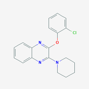 2-(2-Chlorophenoxy)-3-(piperidin-1-yl)quinoxaline