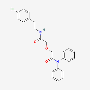 2-(2-{[2-(4-chlorophenyl)ethyl]amino}-2-oxoethoxy)-N,N-diphenylacetamide