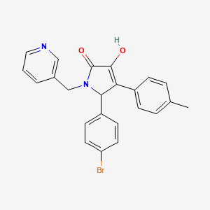 5-(4-bromophenyl)-3-hydroxy-4-(4-methylphenyl)-1-(pyridin-3-ylmethyl)-1,5-dihydro-2H-pyrrol-2-one