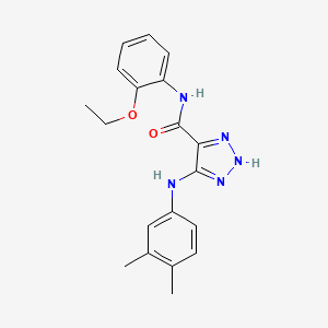 5-[(3,4-dimethylphenyl)amino]-N-(2-ethoxyphenyl)-1H-1,2,3-triazole-4-carboxamide