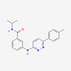 3-{[6-(4-Methylphenyl)pyridazin-3-YL]amino}-N-(propan-2-YL)benzamide