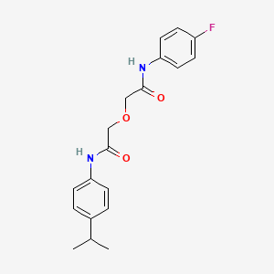 2-{2-[(4-fluorophenyl)amino]-2-oxoethoxy}-N-[4-(propan-2-yl)phenyl]acetamide